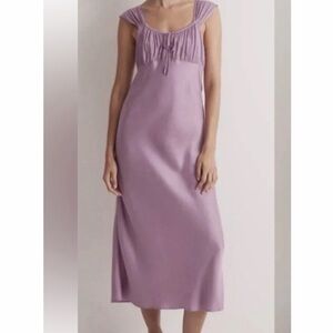 NWT! MADEWELL PURPLE SILK DRESS